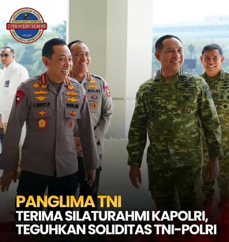 Teguhkan Soliditas, Panglima TNI Terima Silaturahmi Kapolri